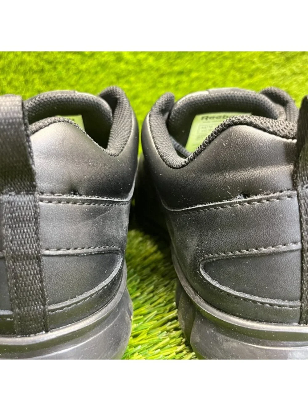 Reebok Sublite Cushion Mens Size 8.5E Black Gray Alloy Toe Safety Work Shoes